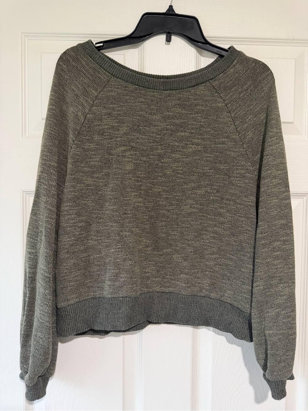 Abercrombie & Fitch Olive Green Crewneck Sweater